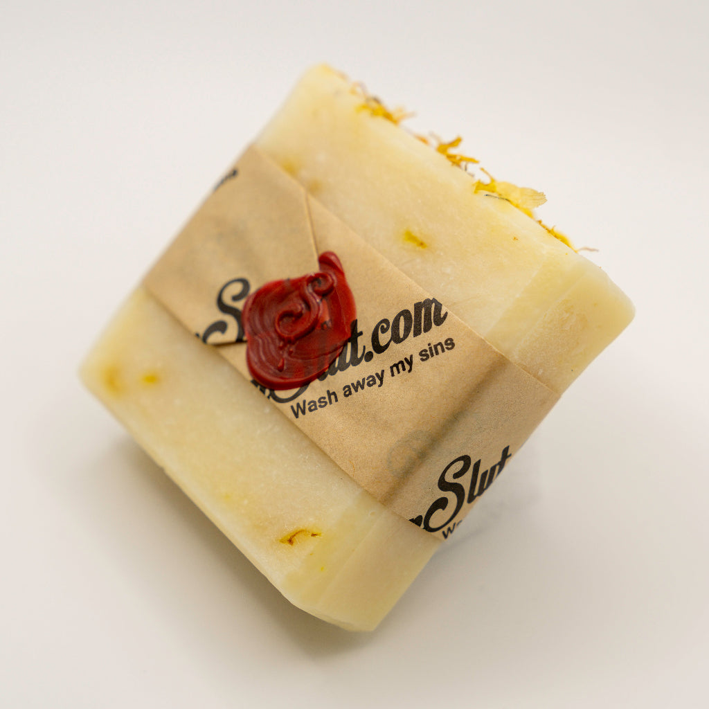 Calendula & Frankincense Tallow – 4 oz Unscented Bar Soap