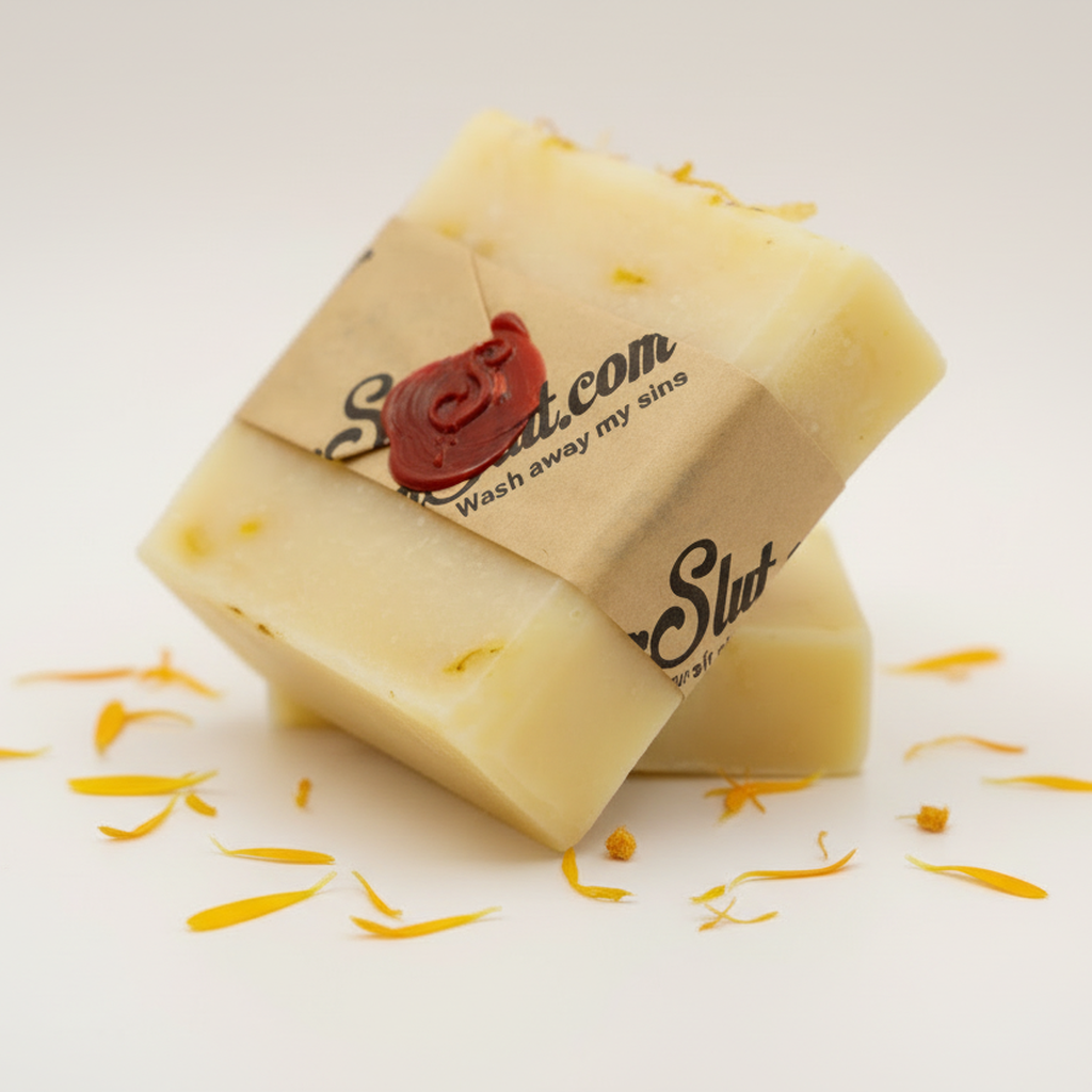 Calendula & Frankincense Tallow – 4 oz Unscented Bar Soap