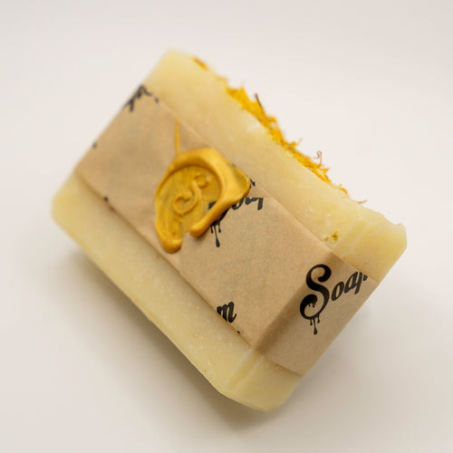 Jasmine and Calendula Flower Tallow Soap Bar 4oz.