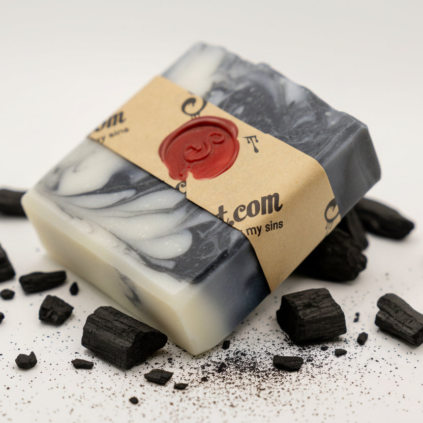 Tallow Charcoal Layer Bar Soap 4oz.